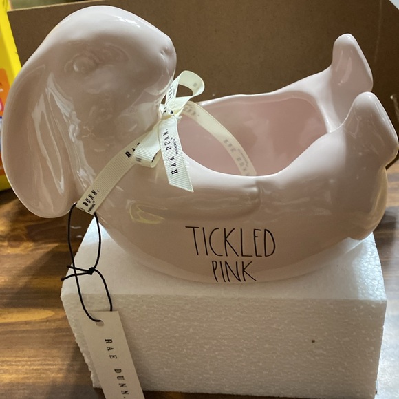 Rae Dunn pink rabbit - Picture 7 of 8